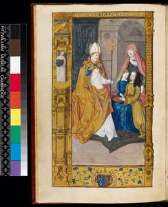 Ms 159, fol 2v Anna di Bretagna presentata a San Claudio, da 